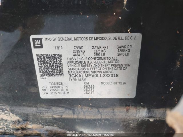 Photo 8 VIN: 3GKALMEV0LL232018 - GMC TERRAIN 