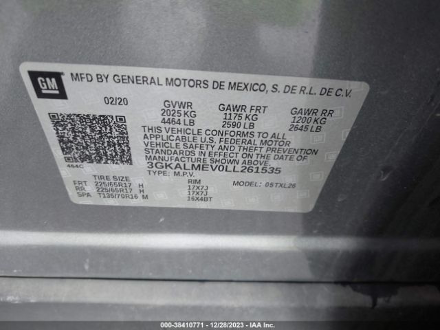 Photo 8 VIN: 3GKALMEV0LL261535 - GMC TERRAIN 