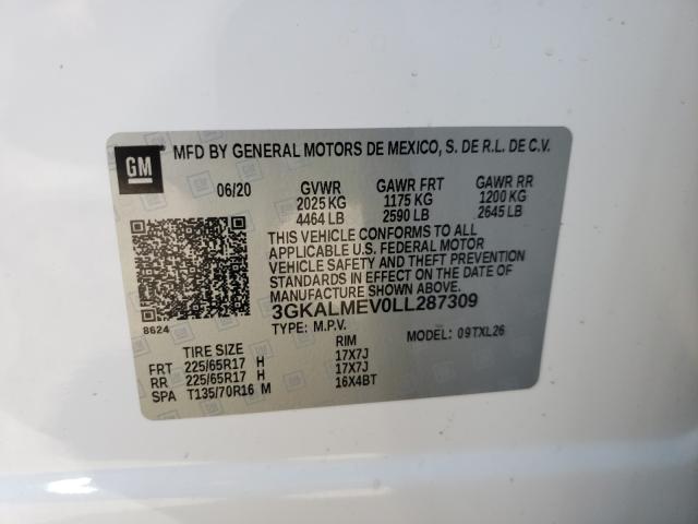 Photo 9 VIN: 3GKALMEV0LL287309 - GMC TERRAIN SL 