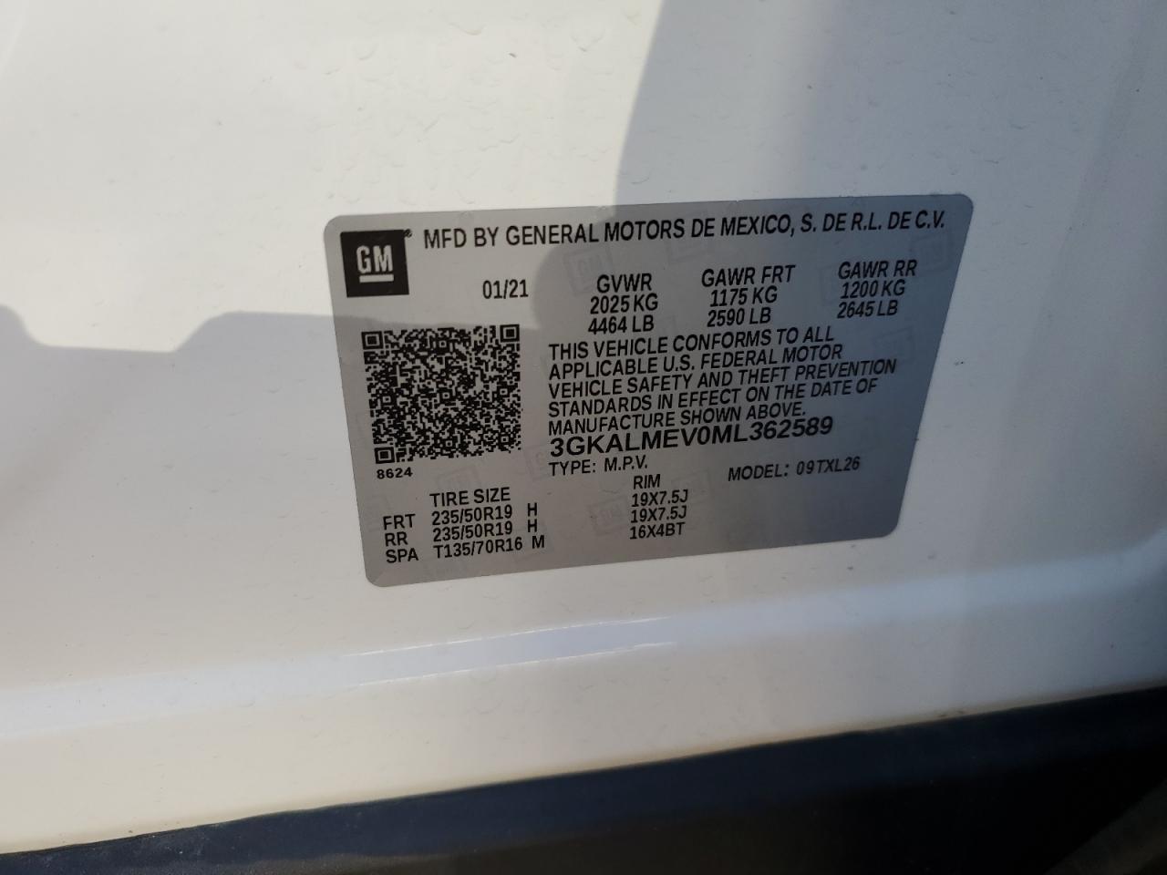 Photo 12 VIN: 3GKALMEV0ML362589 - GMC TERRAIN 