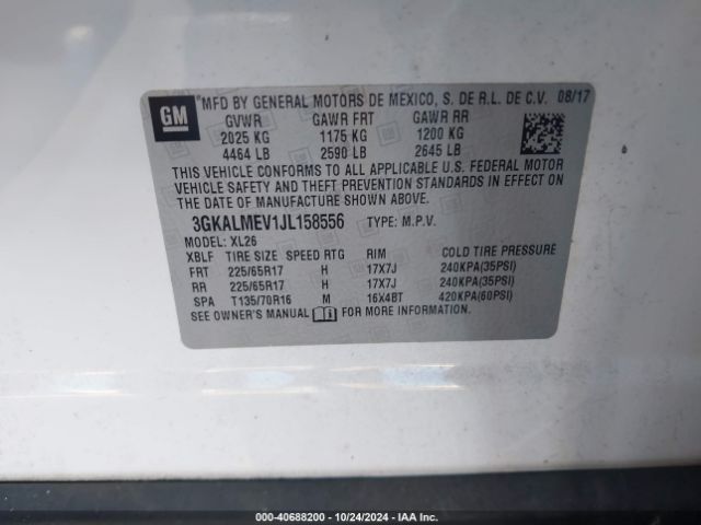 Photo 8 VIN: 3GKALMEV1JL158556 - GMC TERRAIN 