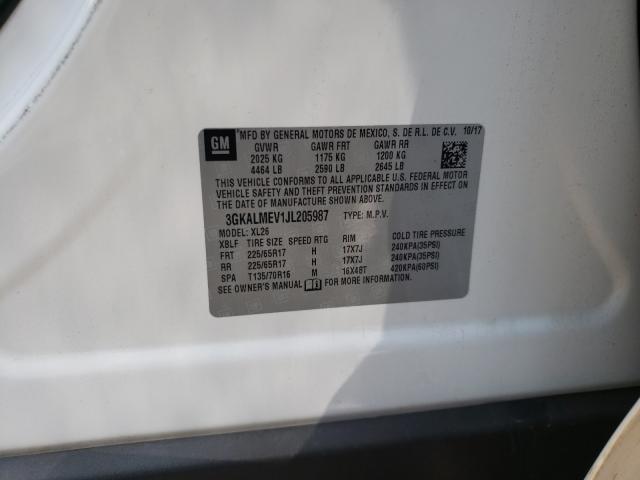 Photo 9 VIN: 3GKALMEV1JL205987 - GMC TERRAIN SL 