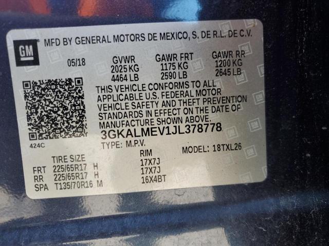 Photo 13 VIN: 3GKALMEV1JL378778 - GMC TERRAIN SL 