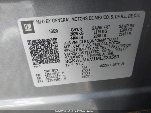 Photo 8 VIN: 3GKALMEV1ML323560 - GMC TERRAIN 