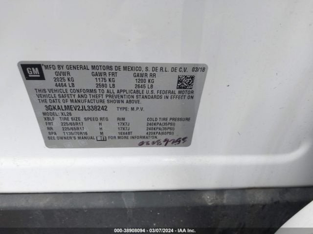 Photo 8 VIN: 3GKALMEV2JL338242 - GMC TERRAIN 