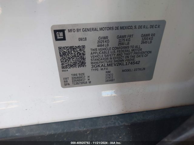 Photo 8 VIN: 3GKALMEV2KL174542 - GMC TERRAIN 