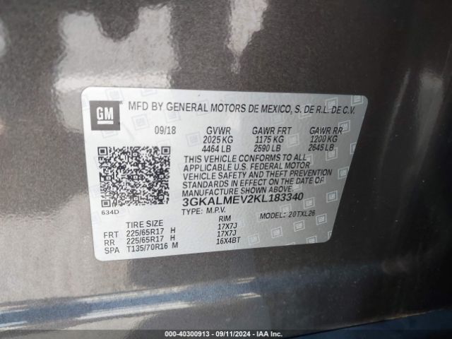 Photo 8 VIN: 3GKALMEV2KL183340 - GMC TERRAIN 