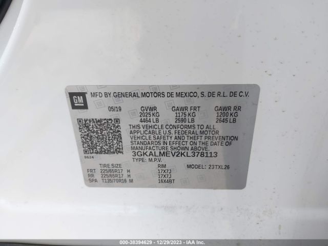 Photo 8 VIN: 3GKALMEV2KL378113 - GMC TERRAIN 