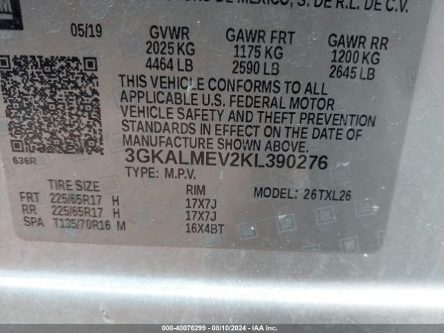 Photo 8 VIN: 3GKALMEV2KL390276 - GMC TERRAIN 