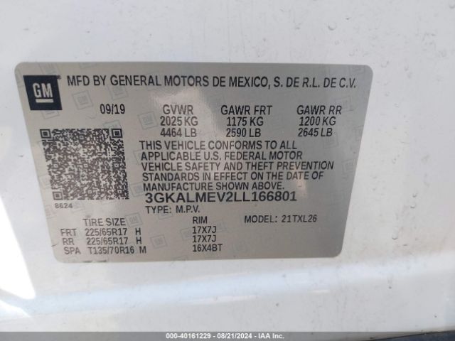 Photo 8 VIN: 3GKALMEV2LL166801 - GMC TERRAIN 