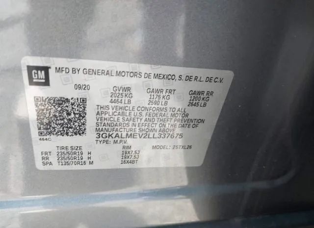 Photo 8 VIN: 3GKALMEV2LL337675 - GMC TERRAIN 