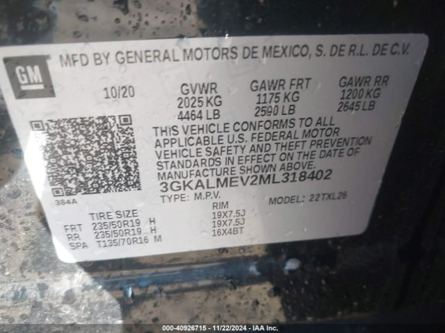 Photo 8 VIN: 3GKALMEV2ML318402 - GMC TERRAIN 