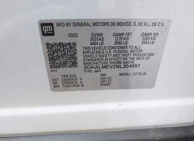 Photo 8 VIN: 3GKALMEV2NL204997 - GMC TERRAIN 