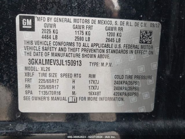 Photo 8 VIN: 3GKALMEV3JL150913 - GMC TERRAIN 