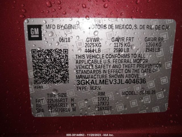 Photo 8 VIN: 3GKALMEV3JL404636 - GMC TERRAIN 