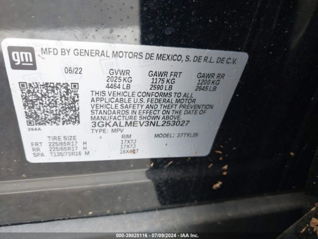 Photo 8 VIN: 3GKALMEV3NL253027 - GMC TERRAIN 