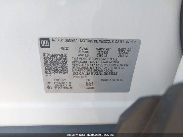 Photo 8 VIN: 3GKALMEV3NL306633 - GMC TERRAIN 