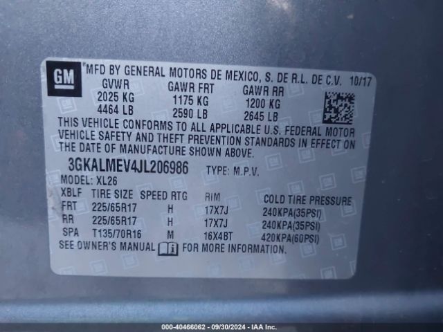 Photo 8 VIN: 3GKALMEV4JL206986 - GMC TERRAIN 