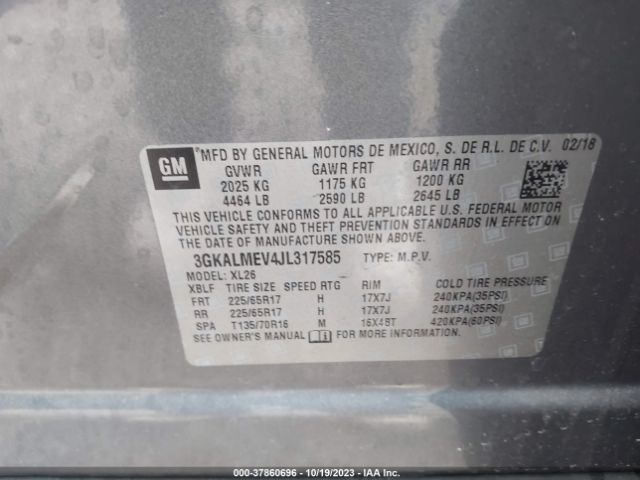 Photo 8 VIN: 3GKALMEV4JL317585 - GMC TERRAIN 