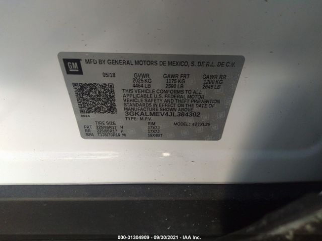 Photo 8 VIN: 3GKALMEV4JL384302 - GMC TERRAIN 