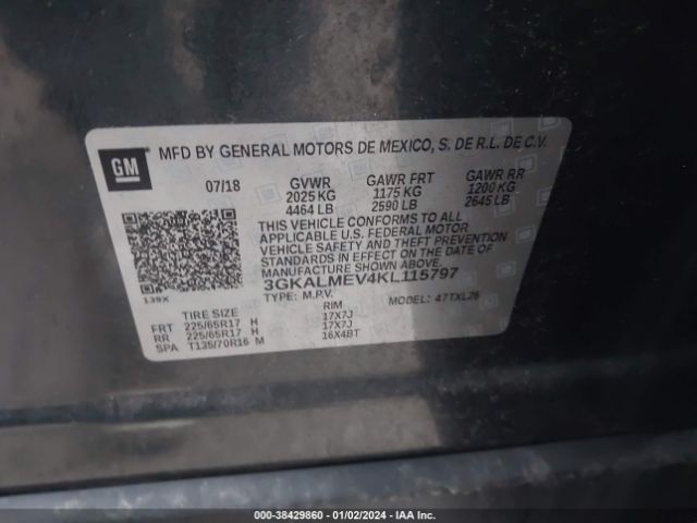 Photo 8 VIN: 3GKALMEV4KL115797 - GMC TERRAIN 