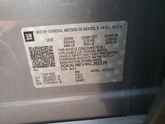 Photo 9 VIN: 3GKALMEV4KL262170 - GMC TERRAIN SL 