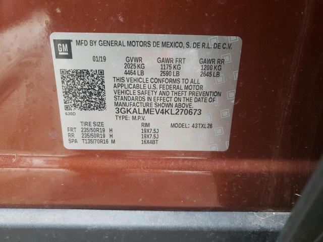 Photo 9 VIN: 3GKALMEV4KL270673 - GMC TERRAIN SL 