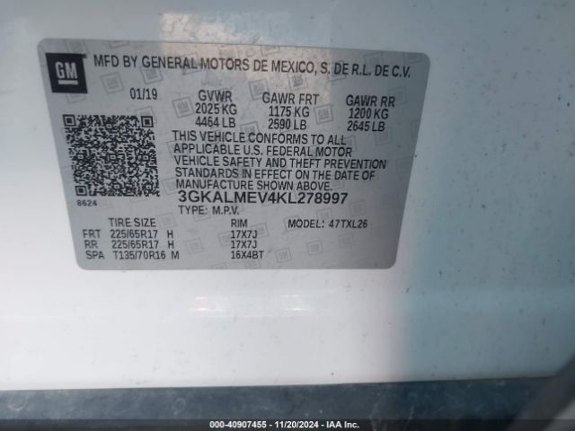 Photo 8 VIN: 3GKALMEV4KL278997 - GMC TERRAIN 