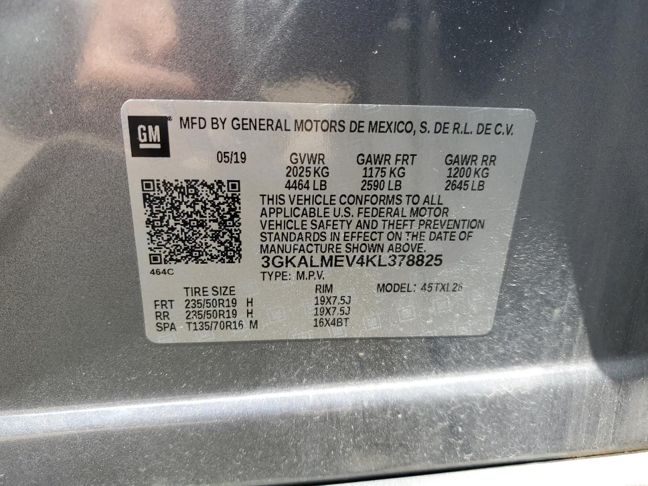 Photo 11 VIN: 3GKALMEV4KL378825 - GMC TERRAIN 