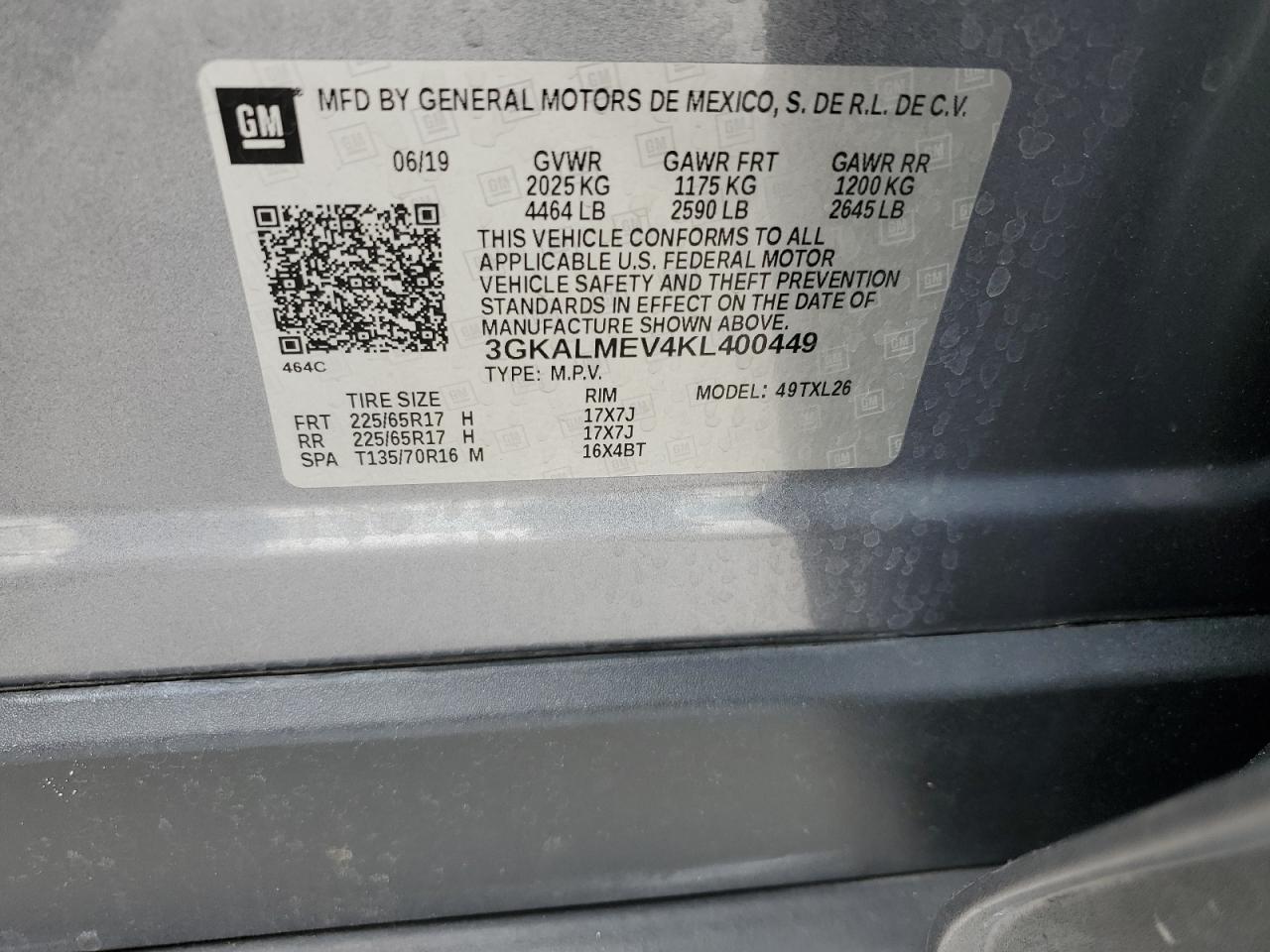 Photo 13 VIN: 3GKALMEV4KL400449 - GMC TERRAIN 