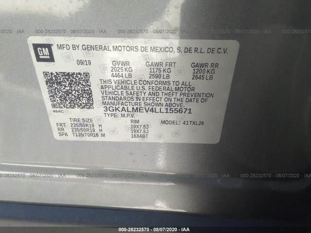 Photo 8 VIN: 3GKALMEV4LL155671 - GMC TERRAIN 