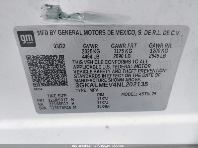 Photo 8 VIN: 3GKALMEV4NL202135 - GMC TERRAIN 