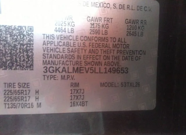 Photo 8 VIN: 3GKALMEV5LL149653 - GMC TERRAIN 