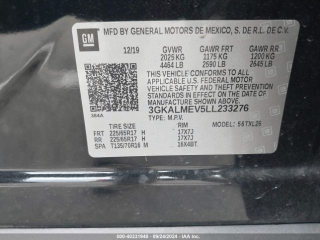 Photo 8 VIN: 3GKALMEV5LL233276 - GMC TERRAIN 