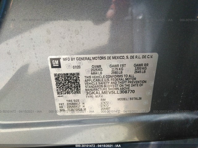 Photo 8 VIN: 3GKALMEV5LL308770 - GMC TERRAIN 