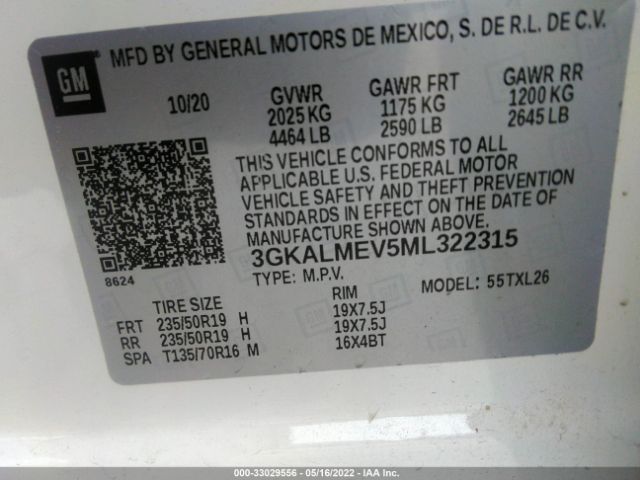 Photo 8 VIN: 3GKALMEV5ML322315 - GMC TERRAIN 