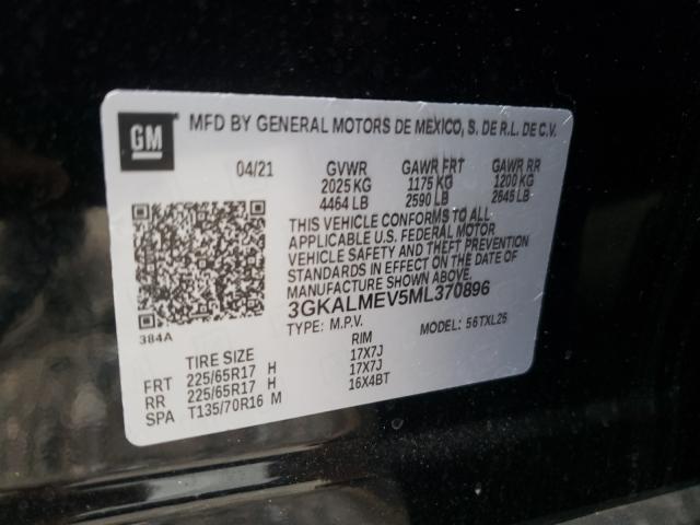 Photo 9 VIN: 3GKALMEV5ML370896 - GMC TERRAIN SL 