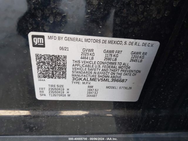 Photo 8 VIN: 3GKALMEV5ML396687 - GMC TERRAIN 