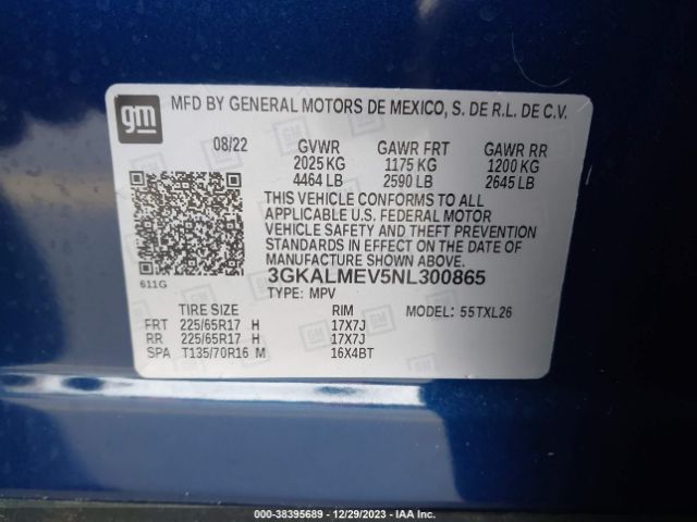 Photo 8 VIN: 3GKALMEV5NL300865 - GMC TERRAIN 