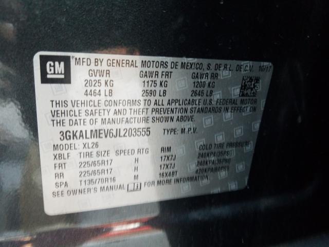 Photo 9 VIN: 3GKALMEV6JL203555 - GMC TERRAIN SL 