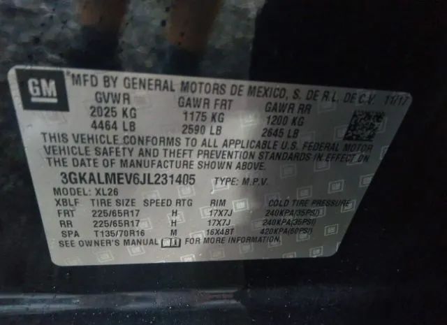 Photo 8 VIN: 3GKALMEV6JL231405 - GMC TERRAIN 