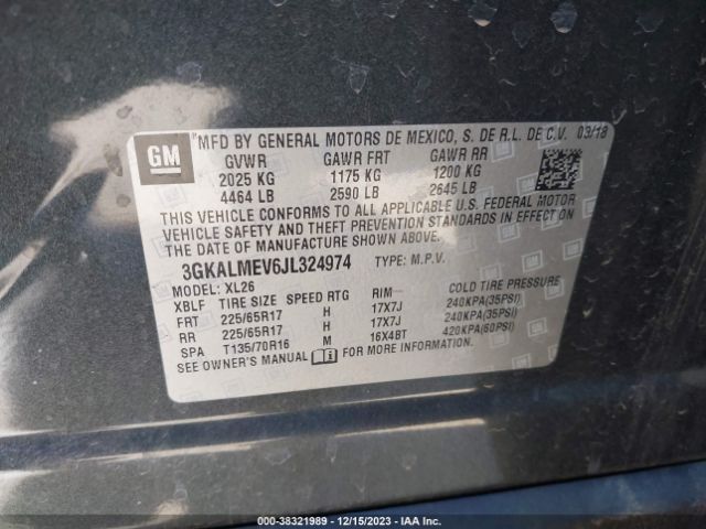 Photo 8 VIN: 3GKALMEV6JL324974 - GMC TERRAIN 