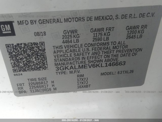 Photo 8 VIN: 3GKALMEV6KL146663 - GMC TERRAIN 