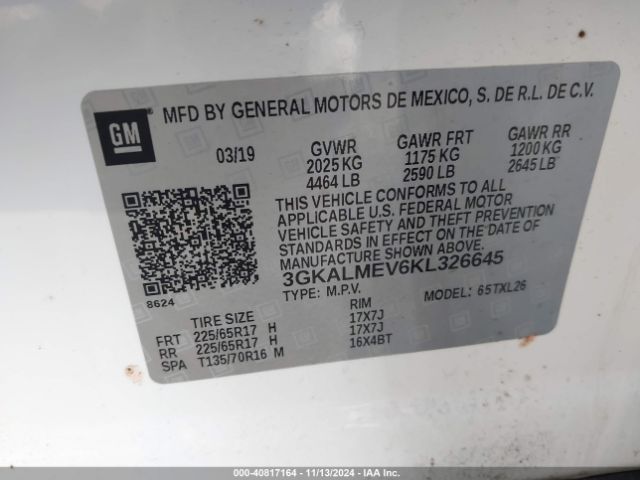 Photo 8 VIN: 3GKALMEV6KL326645 - GMC TERRAIN 