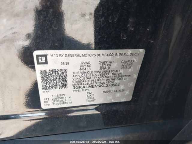 Photo 8 VIN: 3GKALMEV6KL378504 - GMC TERRAIN 