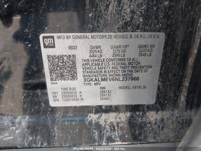 Photo 8 VIN: 3GKALMEV6NL237968 - GMC TERRAIN 