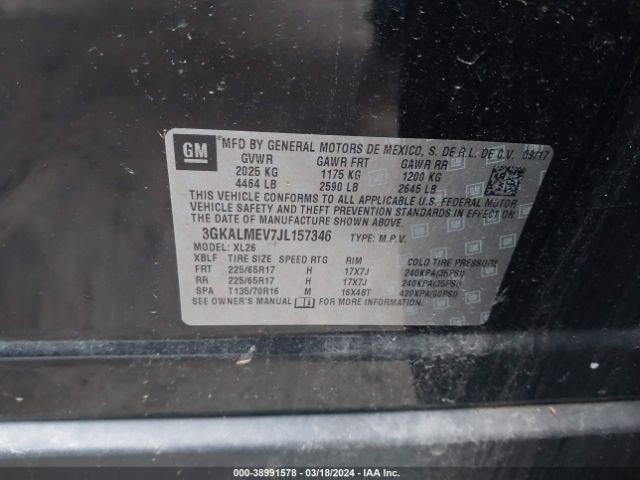 Photo 8 VIN: 3GKALMEV7JL157346 - GMC TERRAIN 