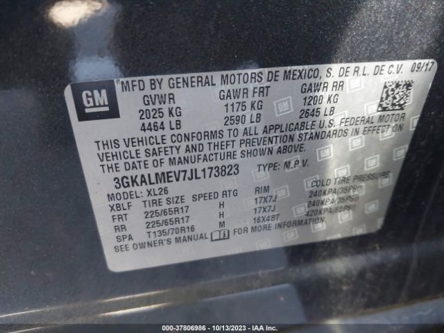 Photo 8 VIN: 3GKALMEV7JL173823 - GMC TERRAIN 