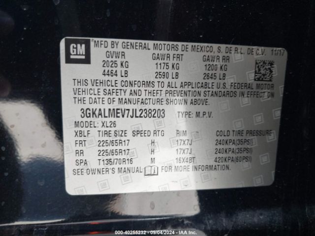 Photo 8 VIN: 3GKALMEV7JL238203 - GMC TERRAIN 