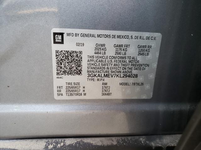 Photo 9 VIN: 3GKALMEV7KL294028 - GMC TERRAIN SL 